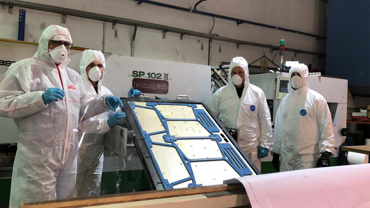 EscudoCovid.19 finaliza su actividad con 56.000 pantallas producidas en Galicia
