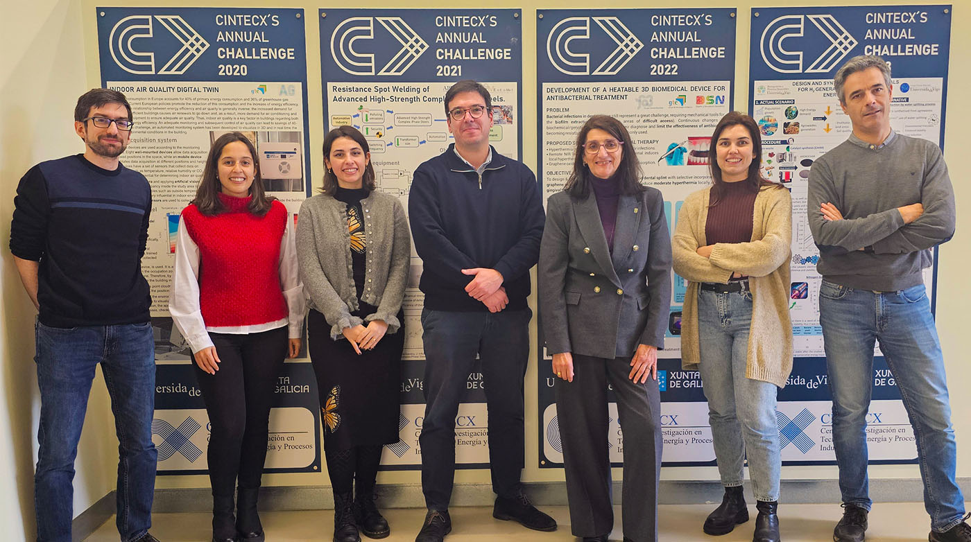 Directora e subdirector do cintecx cos IPs das e propostas gañadoras challente 2025 